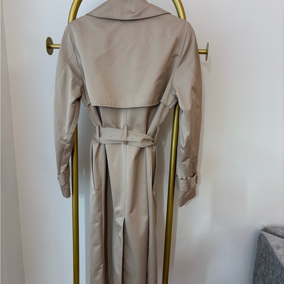 H&M Taupe Trench Coat with Belt - Double-Breasted - Picture 2 of 4